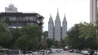 Salt Lake City Mormon Temple near Square for The Church of Jesus Christ of Latter-day Saints in Utah