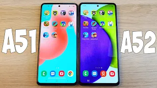 SAMSUNG GALAXY A51 VS GALAXY A52 - ТЕСТ СКОРОСТИ И МНОГОЗАДАЧНОСТИ (SPEEDTEST)