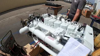 Cummins Marine 6BTA 330 Engine Test (Starboard)