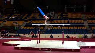 RI Wi Chol (PRK) - 2018 Artistic Worlds, Doha (QAT) - Qualifications Parallel Bars