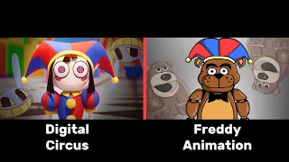 Is that Freddy Fazbear..(Animation VS Digital Circus)Freddy Fazbear Sings The Amazing Digital Circus