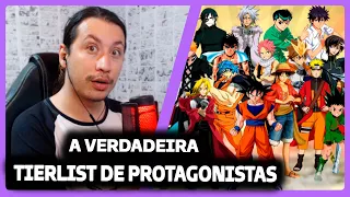 A VERDADEIRA TIERLIST DOS PROTAGONISTAS DE ANIME (Corrigindo a Tierlist do @LOADEANDO )