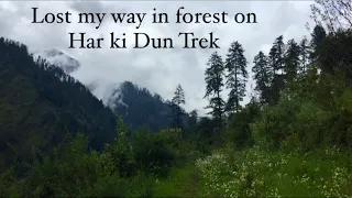 Har Ki Dun Solo Trek | Part - 1 | Sankri to Gangad | Har ki Dun Valley | Uttarakhand Trekking |