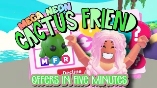 Adopt Me: Offers for MEGA NEON Cactus Friend in 5 Minutes! 🌵✨