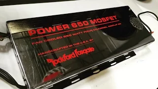 Vintage late 80's "Dream Amp" - Chrome Rockford Fosgate Power 650 Mosfet - Amp Guts Revealed!