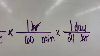 Dimensional Analysis (seconds to days)