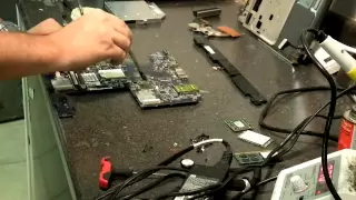 HP DV7 Video failure repair and BGA video chip replacement reball