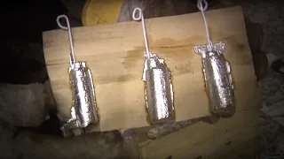 Make your own LEAD FISHING WEIGHTS in Wooden Molds - SAVE MONEY!