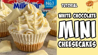 Mini White Chocolate Cheesecake Recipe tutorial #Shorts