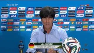 Entrevista da Alemanha após o jogo do Brasil.