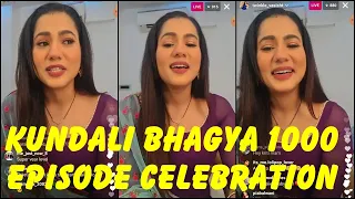 Kundali Bhagya kritika live | Kundali Bhagya 1000 Episode Celebration