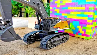 덤프트럭 포크레인 중장비 자동차 장난감 블럭놀이 Dump Truck Excavator Toy Play