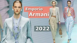 Emporio Armani мода в Милане весна-лето 2022 #230  / Трендовая одежда и обувь