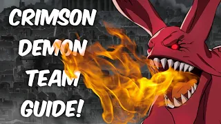 CRIMSON DEMON EXTREME/HELL TEAM GUIDE! Seven Deadly Sins Grand Cross