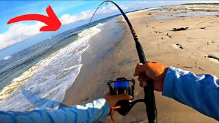Beach Fishing for Sea BEASTS with BIG Lures!!