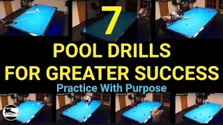 7 Pool drills that work/how to practice Pool w/purpose