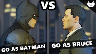 Telltale Batman Episode 4 - GO TO HARVEY AS BRUCE vs GO TO HARVEY AS BATMAN - (Batman EP4 Choices)