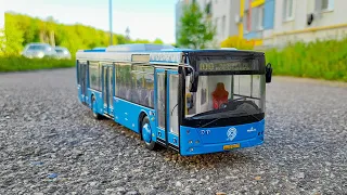 сборка автобуса, МАЗ 203 МОСКВА, 1:43, AVD models