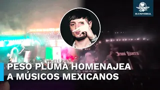 Peso Pluma rinde homenaje a la música regional mexicana en Coachella