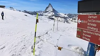 Slope 36 towards Riffelberg in Zermatt 🇨🇭 staring st the Matterhorn