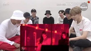 bts reaction to blackpink "so hot" LISA FANCAM