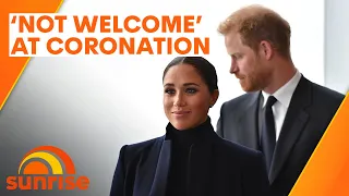 Royal expert says Harry & Meghan won't be welcomed to King Charles' coronation | Sunrise