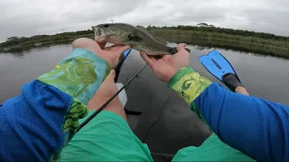 Fishing a farm dam on kick boats..... with crocodiles!!!!