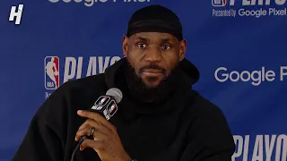 LeBron James talks Game 5 Loss vs Nuggets, Postgame Interview  🎤