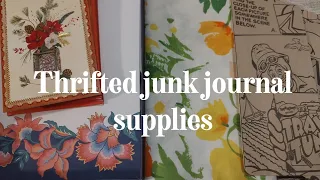 Thrifted Supplies for Junk Journals, Craft Supplies #thriftythursday & How I will Use Them