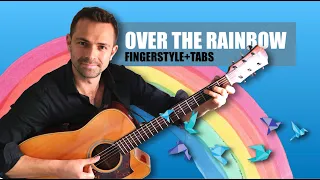Somewhere Over the Rainbow  - Fingerstyle Guitar cover + TABS (Israel Kamakawiwo'ole)