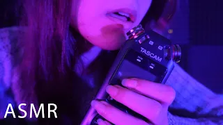 ASMR Viggy | Tascam mouth sounds👄👅ear eating ~~~ intense tingles (no talking)