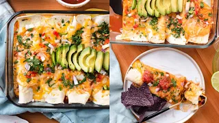 Easy Vegetarian Black Bean Enchiladas | #shorts