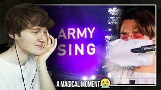 A MAGICAL MOMENT! (BTS 'Young Forever' Army Singing Surprise at Wembley Stadium | Reaction/Review)