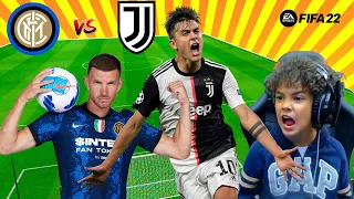 INTER vs JUVENTUS: solo GOL di DZEKO e DYBALA | Palla Matta Fifa 22