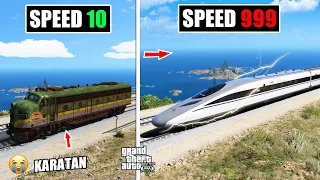 Kereta TERLAMBAT VS Kereta TERCEPAT Di GTA 5 - GTA 5 MOD