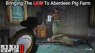 What Happens If You Bring Sheriff Malloy To Aberdeen Pig Farm? - RDR2