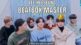 Compilation of Heeseung showing off his beatbox skills