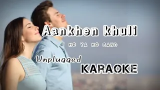 Aankhen khuli ho ya ho band karaoke | unplugged karaoke music with lyrics