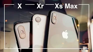 Большое сравнение iPhone X / Xr /Xs Max