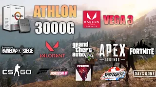 Athlon 3000G Vega 3 Test in 10 Games - Athlon 3000G Gaming