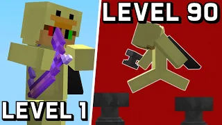 Busting IMPOSSIBLE Minecraft Clutches (Level 1 - Level 100)