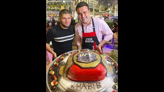 Khabib Nurmagomedov Eating And Playing Football With CZN Burak in Dubai.