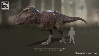 T. rex ontological growth (Saurian)