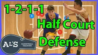 1-2-1-1 Half Court Trap Youth Basketball Defense | Half Court Press Defense