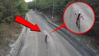 you wont believe what my drone saw on clinton road... / scary killer clown sighting