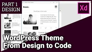 Design a WordPress Theme using Adobe XD - Part 1 Design