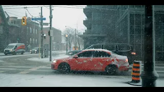 Toronto Snow Storm 2023 4K | Canon R6 Mark II | Cinematic Video 4K