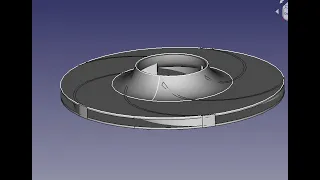 FreeCad Крылчатка пылесоса