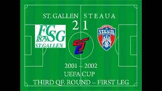 St. Gallen 2-1 Steaua (Uefa Cup 2001/2002)