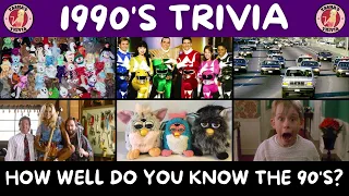 1990's TRIVIA QUIZ - 80 Questions About The 1990's. How Well Do You Know The Nineties?